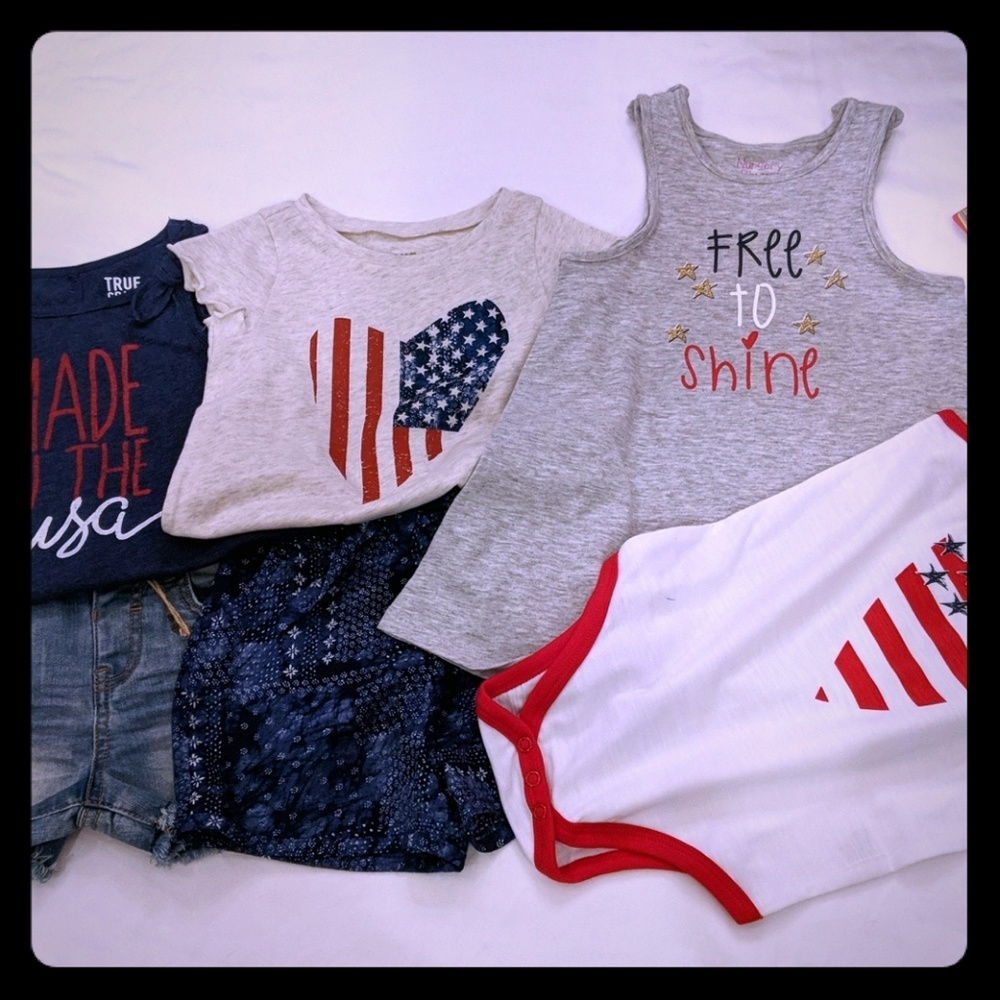 NWT True Craft,Nursery Rhyme 24mo patriotic bundle